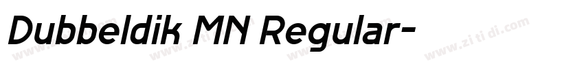 Dubbeldik MN Regular字体转换